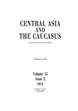 Central Asia the Caucasus