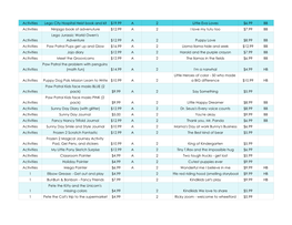 Copy of Book Fair Titles and Prices