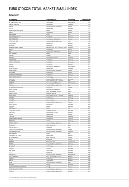 Euro Stoxx® Total Market Small Index