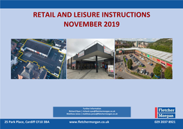 Retail and Leisure Instructions November 2019
