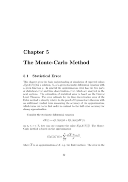 Chapter 5 the Monte-Carlo Method