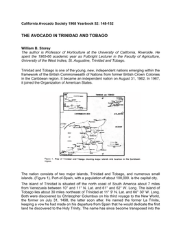 The Avocado in Trinidad and Tobago