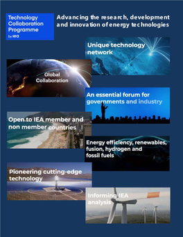 Advancing the Research, Development and Innovation of Energy Technologies Table of Contents