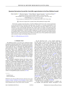Quantum Fluctuations Beyond the Gutzwiller Approximation in The
