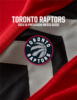 2015-16 Preseason Media Guide 2015-16 Schedule