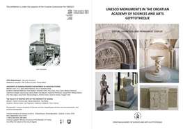 Unesco Monuments in the Croatian Academy of Sciences and Arts Glyptotheque