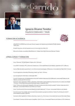 Ignacio Álvarez Texidor Arquitecto Colaborador / Toledo