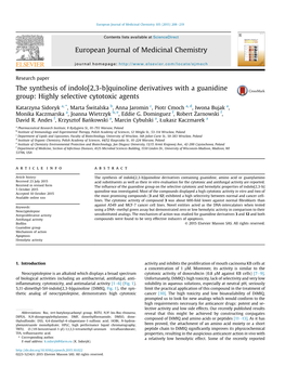 The Synthesis of Indolo[2,3-B]Quinoline Derivatives