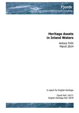 Heritage Assets in Inland Waters
