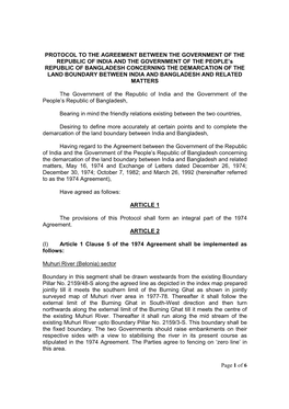 Land Boundary Agreement 2011