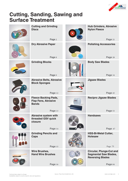 Cutting, Sanding, Sawing and Surface Treatment Cutting and Grinding Hub Grinders, Abrasive Discs Nylon Fleece
