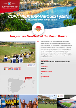 Copa Mediterraneo 2021 (Men) Summer 03 - 04 July 2021 Spain - Blanes - Tordera