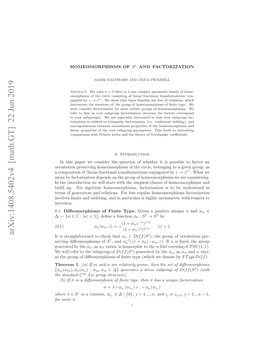 Homeomorphism of S^ 1 and Factorization