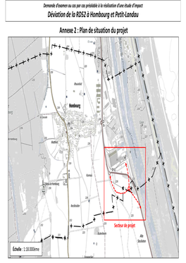 Annexe 2 : Plan De Situation Du Projet Déviation De La RD52 À Hombourg