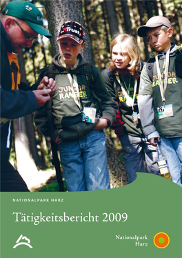 Tätigkeitsbericht 2009 Der Nationalpark Harz - So Erreichen Sie Uns Direkt!
