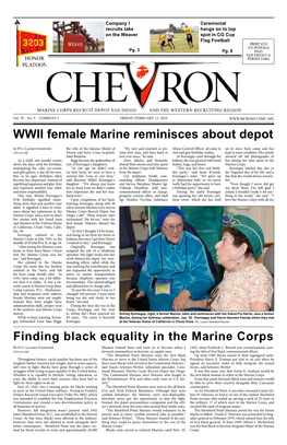 WWII Female Marine Reminisces About Depot by Pvt