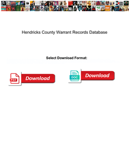 Hendricks County Warrant Records Database