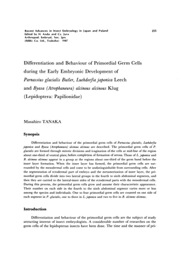 Differentiation and Behaviour of Primordial Germ Cells