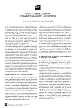 Carles Casagemas », Double Défi : Restaurer L’Épiderme/Connaître La Structure Interne