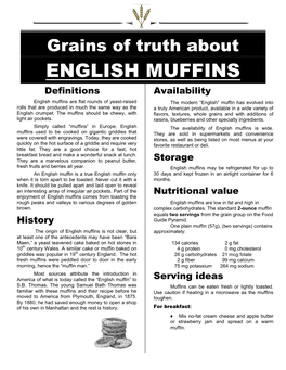 English Muffins