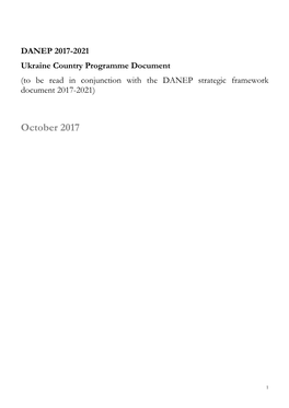 DANEP's Ukraine Programme