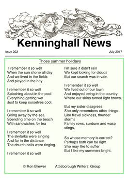 Kenninghall News July 2017