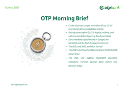 OTP Morning Brief