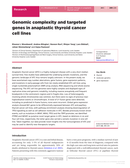 Downloaded from Bioscientifica.Com at 09/28/2021 09:08:00AM Via Free Access