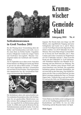 Krumm- Wischer Gemeinde -Blatt