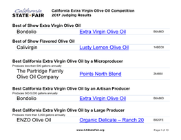 Best of Show Extra Virgin Olive Oil Bondolio Extra Virgin Olive Oil B6A86D