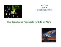The Search and Prospects for Life on Mars Overview