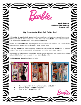 My Favourite Barbie® Doll Collection!