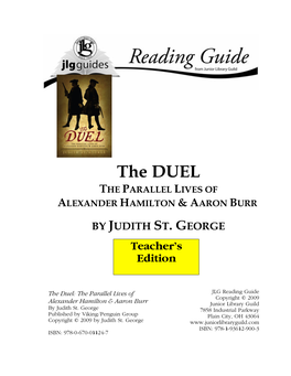 The DUEL the PARALLEL LIVES of ALEXANDER HAMILTON & AARON BURR