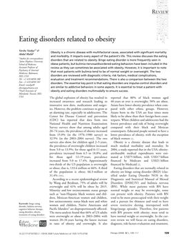 Eating Disorders Related to Obesity
