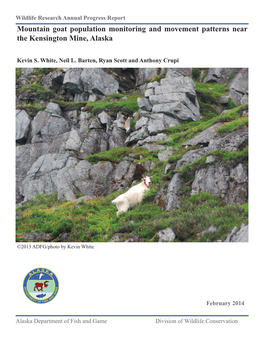 Mountain Goat Population Monitoring and Movement Patterns Near the Kensington Mine, Alaska