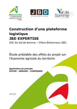 Construction D'une Plateforme Logistique JBD EXPERTISE