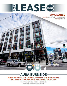 Aura Burnside New Mixed-Use Development @ E Burnside Between Grand Ave and Mlk Jr