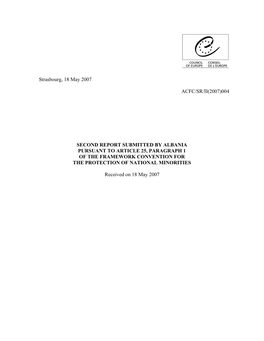 004 Second Report Submitted by Albania