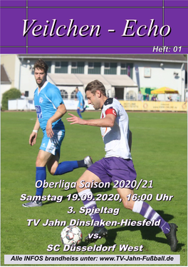 VEILCHEN-ECHO Hinrunde 2020/2021 ALS