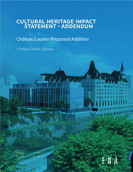 Cultural Heritage Impact Statement - Addendum