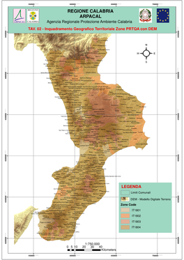 REGIONE CALABRIA ARPACAL Agenzia Regionale Protezione Ambiente Calabria