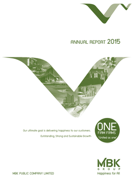 Annual Report 2015 Mbk Public Company Limited 8