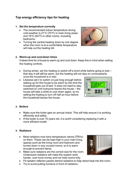 Top Energy Efficiency Tips for Heating