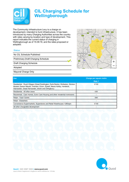 CIL Charging Schedule for Wellingborough