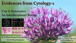 Evidences from Cytology-1