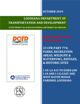 Louisiana Department of Transportation and Development