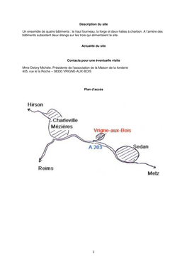 Description Du Site Un Ensemble De Quatre Bâtiments : Le Haut Fourneau