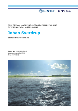 Statoil-Dispersion Modeling, Resource Mapping and Environmental