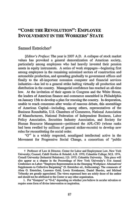 Employee Involvement in the Workers' State