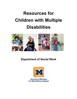 Resources for Children with Multiple Disabilities